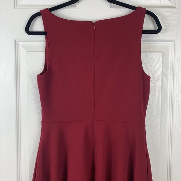 Lulus fall for you burgundy skater dress sz med - Picture 9 of 12